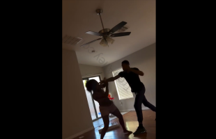 Couple Settle Their Differences By Throwing Hands With Each Other During A Disagreement In Their Relationship
