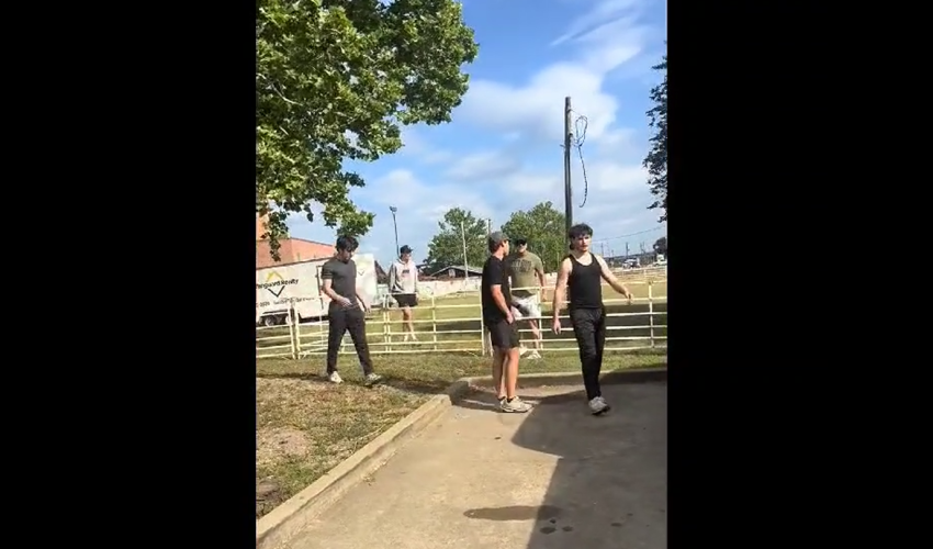 Father That Was Protecting His Son From Getting Jumped By A Group Of 18 Year Olds Gets Harassed By A Woman After She Tried To Label Them As Kids