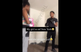 Dude Was Scared To Throw Hands With A Girl From New York After She Felt Like He Had A Issue With Her