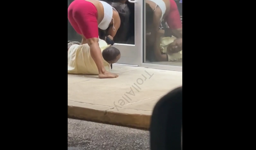 Man Gets Mad At The Women That Was Standing Around For Not Helping Get A Woman Off Him