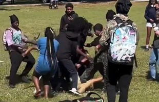Man Gets Beaten By The Whole Middle School For Coming On Campus Being Creepy To Kids