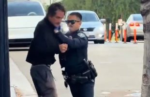 Weak Cop Couldn’t Arrest A Man And Had To Call For Back Up