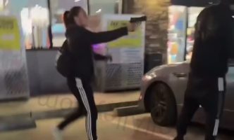 Woman Pulls Out A BB Gun After A Man Knocked Her Off Her Ebike During A Argument