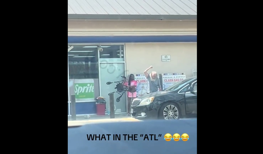 Woman Grabs A Homeless Man Walker And Threw It At Him After He Kept Hitting Her Car For Not Giving Him Money For Food