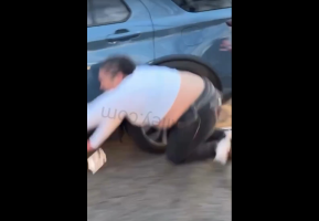 Girl Felt The Consequences After She Kept Trying To Get At A Girl In Her Car