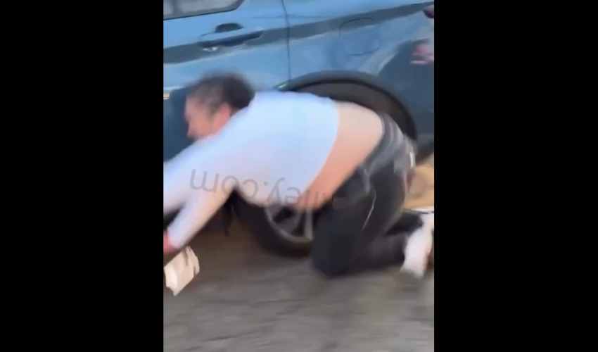 Girl Felt The Consequences After She Kept Trying To Get At A Girl In Her Car