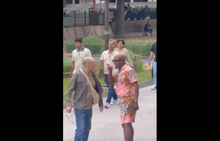 Man Didn’t Do Anything After A Guy Called Him The N Word For Not Helping Him But Another Black Man Came To His Rescue And Made Him Eat His Words