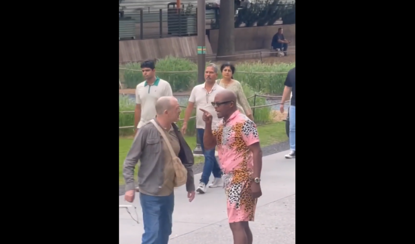 Man Didn’t Do Anything After A Guy Called Him The N Word For Not Helping Him But Another Black Man Came To His Rescue And Made Him Eat His Words