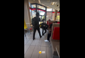Senior Citizen Lady Thought It Was Ok To Harass And Put Her Hands On Some Young Boys And Instantly Got Taught A Lesson