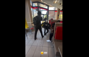 Senior Citizen Lady Thought It Was Ok To Harass And Put Her Hands On Some Young Boys And Instantly Got Taught A Lesson