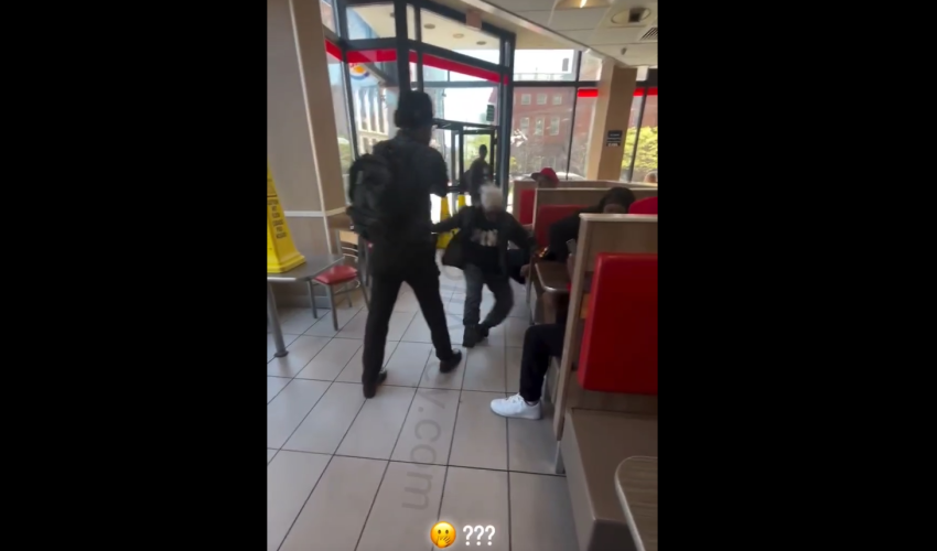 Senior Citizen Lady Thought It Was Ok To Harass And Put Her Hands On Some Young Boys And Instantly Got Taught A Lesson