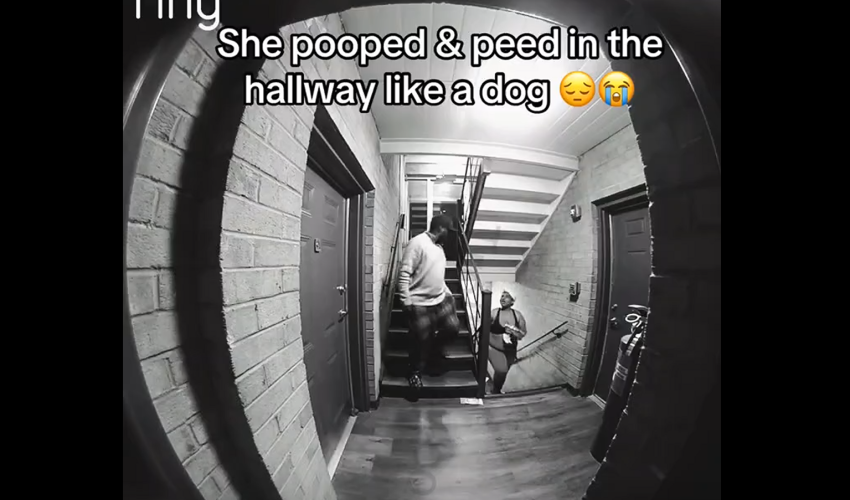 Two Neighbors Goes Off On A Woman After They Caught Her In 4k Taking Shii And Piss By Their Apartment Complex And Tried To Deny It