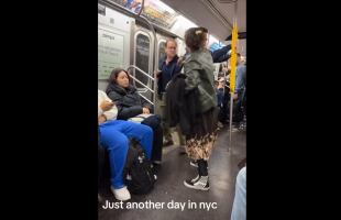 Nobody Did Anything After They Seen A Man Put A Annoying Woman On The Ground On The Train