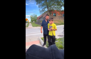 Father Discipline His Son After He Disrespected A Black Family By Calling Them A Bad Word After They Accepted Him In Their Home And Treated Him Kindly