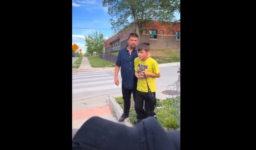 Father Discipline His Son After He Disrespected A Black Family By Calling Them A Bad Word After They Accepted Him In Their Home And Treated Him Kindly