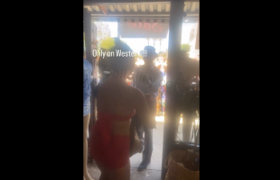 Young Girl Seen Her Sugar Daddy Trying To Shop In A Black Owned Store And Demanded Money From Him