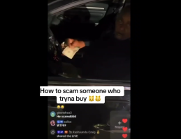 Man Pretends Be Police Just To Get 40 Dollars From A Buyer That Pulled Up To Buy A Woman For Fun Time