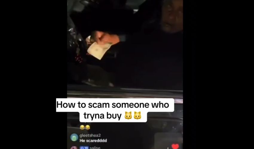 Man Pretends Be Police Just To Get 40 Dollars From A Buyer That Pulled Up To Buy A Woman For Fun Time