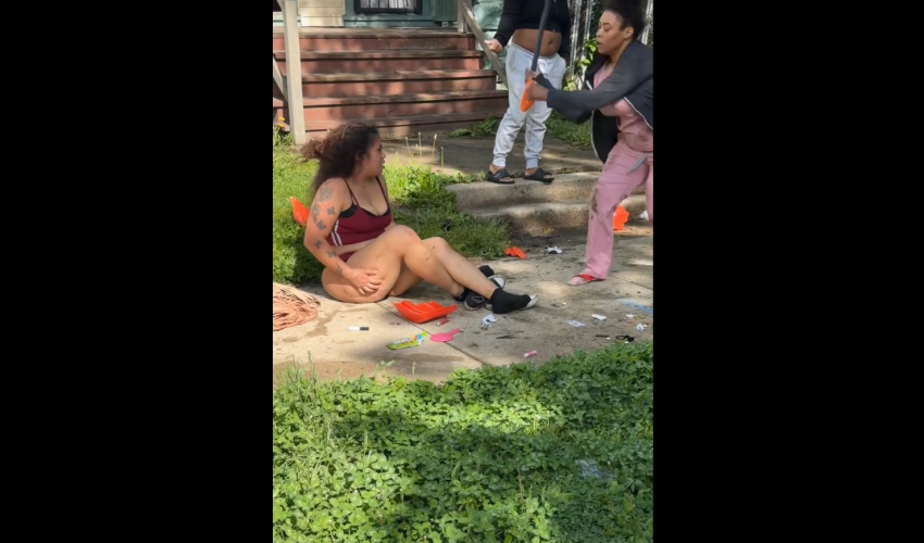 Woman Gets Beaten With A Stick By Another Woman After She Caught Her Laid Up In Her Home With Her Babyfather