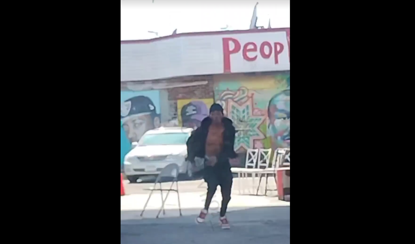 A Candidate For Governor Pulled Up On A Gang Member And Harasses Him For Sitting At The Store