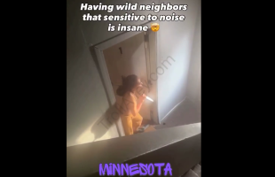 Girl Got Mad Came Out With A Knife After People In Her Apartment Complex Kept Making Noises
