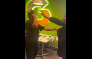 Man Gets Handled By A Subway Employee After He Put A Subway Sandwich On His Head
