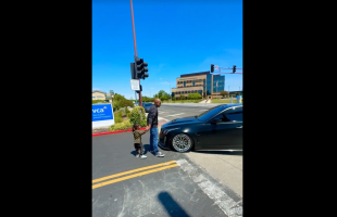 Man Tried To Stop A Car Scene With His Child After He Claim It Was Private Property