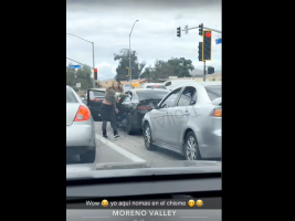 Woman Had Another Woman Terrified To Get Out Her Car During A Road Rage In Moreno California
