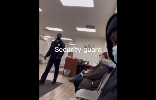 Security Guard Was Taking His Job Too Serious And Tried To Take A Guy Drink But End Up Getting Drenched And Got Mad And Tried To Arrest Him