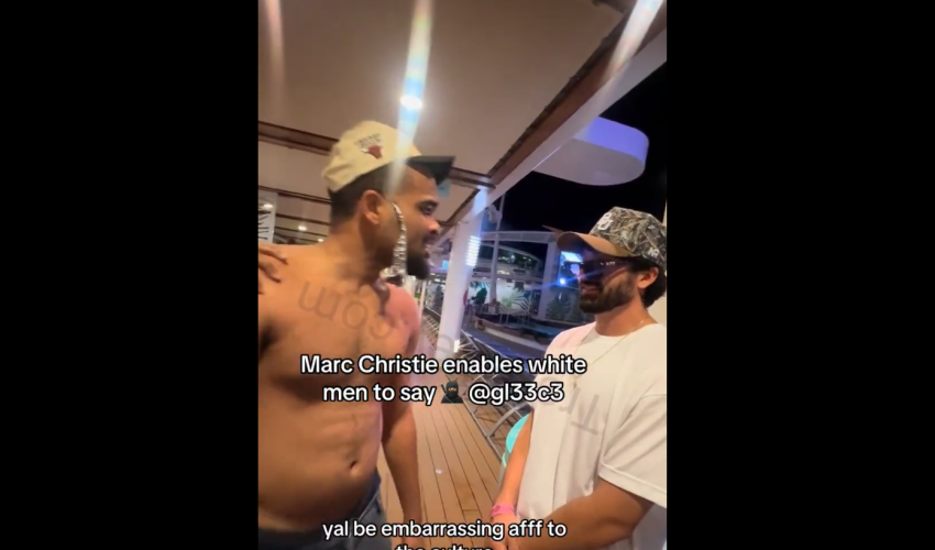 Black Woman Gets Mad After A Black Man Gave His White Homie The Pass To Say The N Word Because He Had A Black Girlfriend But He Was Scared To Say It Because She Was Not Comfortable With it