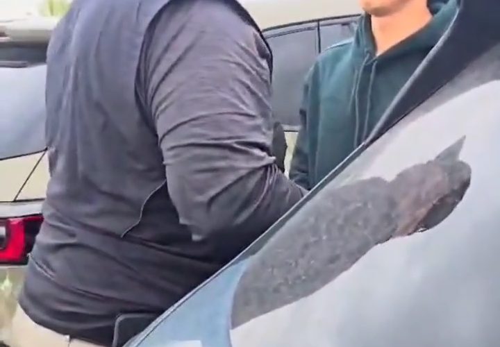 Man Confronted A Guy About Being On His Phone While Driving But Gets Caught Also Drinking And Driving Which Ended The Altercation Quickly