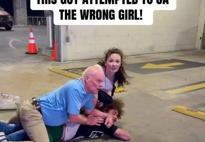 Woman Pinned A Random Man Down Til Police Came After He Inappropriately Touched Her While She Was With Her Family