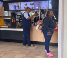 Two Mcdonalds Customers Gets Into A Funny Argument While Ordering