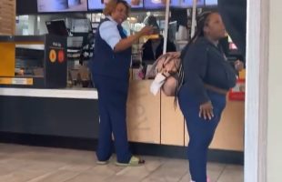 Two Mcdonalds Customers Gets Into A Funny Argument While Ordering