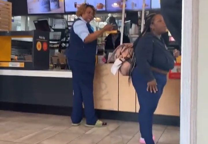Two Mcdonalds Customers Gets Into A Funny Argument While Ordering