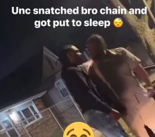 Man Gets Puts To Sleep After Snatching A Man Chain Off His Neck