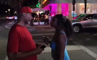 Dude Tried To Break Up A Older Man Talking To A Young Girl Because He Was Younger For Her And She Wasn’t Going For It