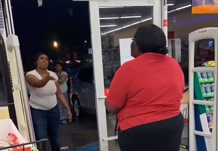 Woman Pulled Up To Another Woman Job And Tried To Make Her Come Out While The Other Woman Tried To Make Her Come In To Throw Hands
