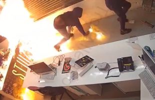 Two Men Crashed A Stolen Car And Tried To Set A Cannabis Store On Fire