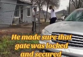 Dude Locked The Gate After Getting Smacked By His Homie For Stealing