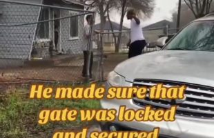 Dude Locked The Gate After Getting Smacked By His Homie For Stealing