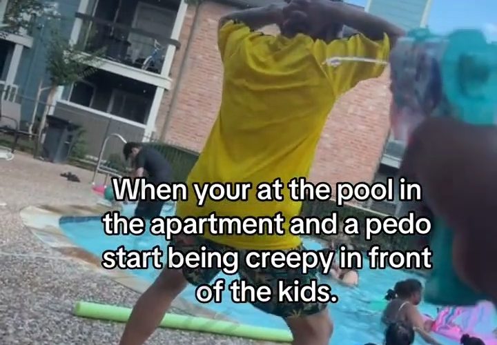 Girl Didn’t Do Anything After She Caught The Neighborhood Ped Doing This In Front Of Kids In The Pool