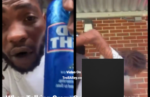 Dude Was On Live Getting Drink While Talking Crazy And Somebody Spawned To His Location Quickly