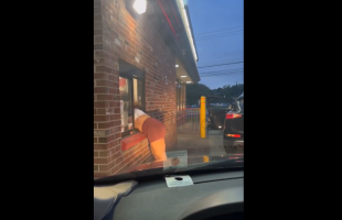 Employee Threw Soda At A Rude Customer And Then The Customer Jumped Thru The Window To Get Revenge