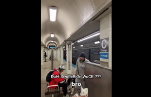 Dude Tricks A Homeless White Guy And Pretends Like He Was Giving Him Money And Took It Back And Said He Had A 400 Year Head Start