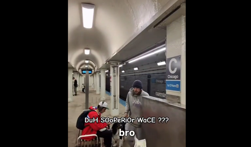 Dude Tricks A Homeless White Guy And Pretends Like He Was Giving Him Money And Took It Back And Said He Had A 400 Year Head Start