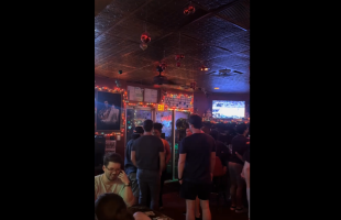 Three Grown Men Approached A Woman At The Sports Bar And Tried To Disrespect Her And She Reacted Quickly Which Shocked Everybody In The Bar