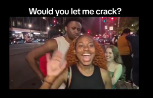 Black Girl Gets Mad After A Black Man Was Talking To A White Girl Instead Of Her, So She Came In His Camera To Disrespect Him