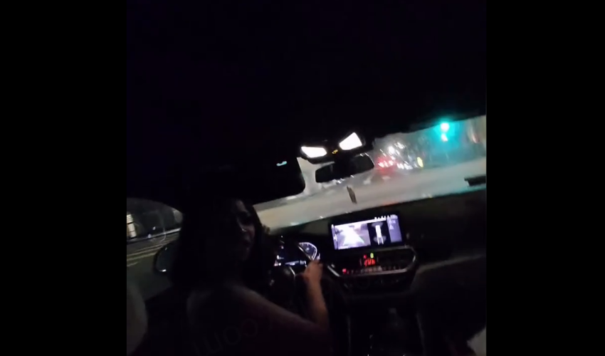 Dude Randomly Hops In A Woman Car In Traffic And She Instantly Got To Swinging