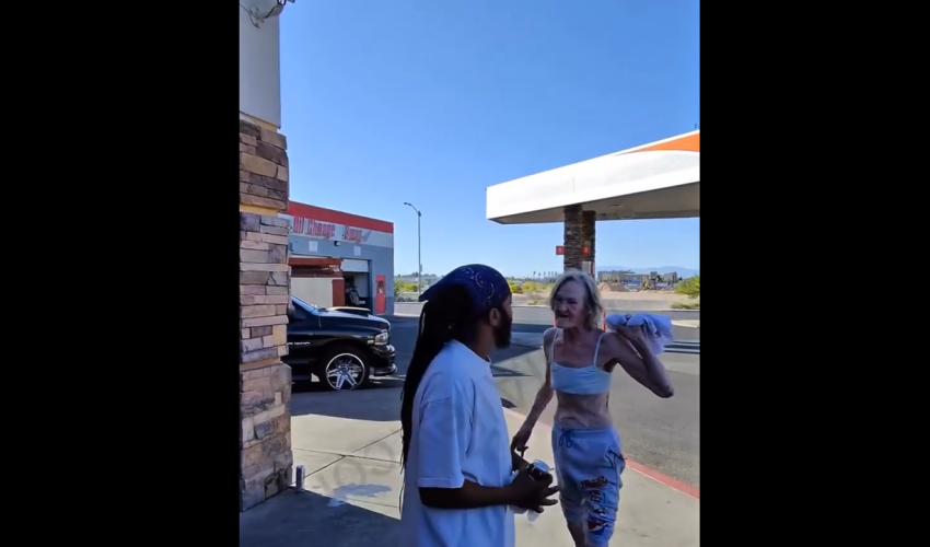 Woman Gets Handled After She Kept Putting Her Hands On A Man After He Gave Her Multiple Chances To Stop